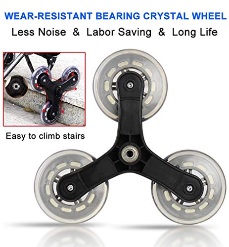 Einkaufswagen, Zusammenklappbarer Großer Und Leichter Einkaufstrolley Mit Abnehmbarer Tasche, Maximale Tragkraft 50 Kg, 39,4 L,Rot – Bild 8