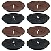 Bantoye 10 Pcs Flexible Cord Grommet 2 Inch Adjustable Desk Cord Cable Hole Cover Grommet for Home and Office Use, Black & Brown