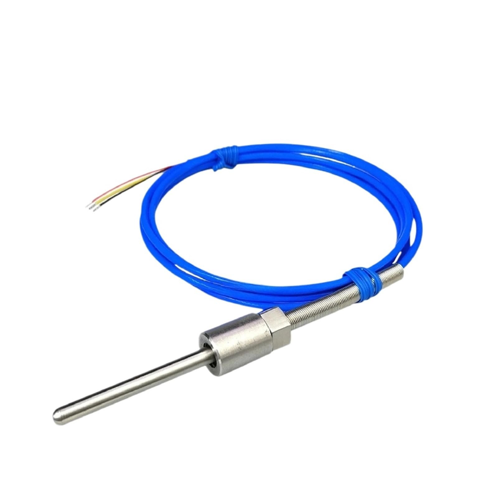 Termómetro digital con sonda roscada de acero inoxidable con sensor 18B20(L-pt1 6-100MM)