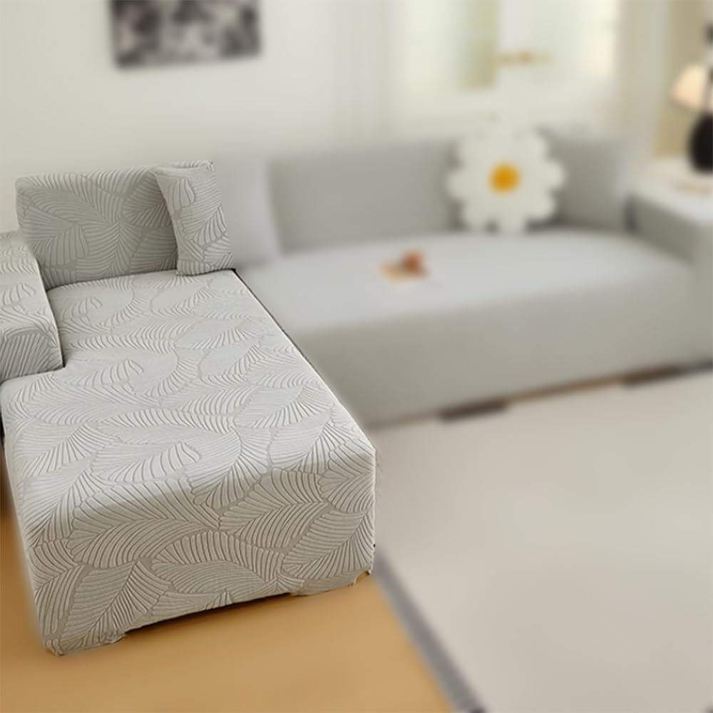 Housse Canape Extensible Housse De Canapé 2 Places Couvre Canapé en Forme De L, Housse De Chaise Antidérapant Housses De Canapé pour Chats Et Chiens(Orange,Left Recliner)