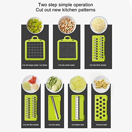 Cortadora y ralladora multifuncional para cocina y hogar miniatura 2
