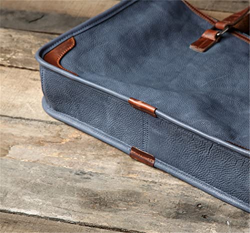 Retro Luxury Genuine Leather Men Business Briefcase Casual Real Cowhide Handbag Laptop Shoulder Messenger Bag4