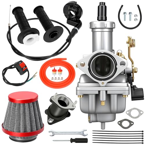Image of PZ27 Carburetor Kit Replacement for CG 125cc 150cc 200cc 250cc 4 Stroke Engine Dirt Bike ATV Pit Bike XR100 Go Kart TaoTao Coolsport Lifan Parts Carb with Throttle Cable Assembly Accessories