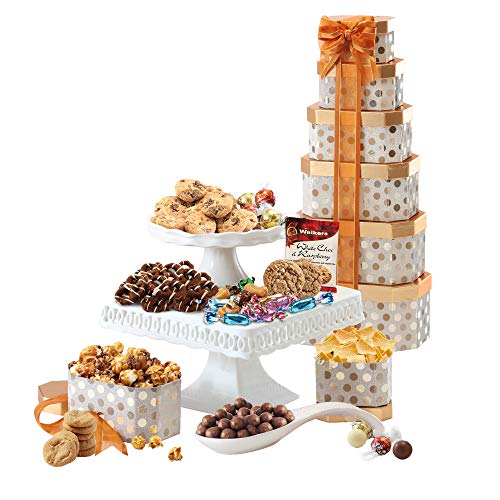 Broadway Basketeers Gourmet Valentines Day Chocolate Gift Tower (Kosher Certified)