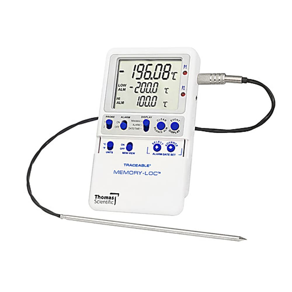 Thomas 6429 Traceable Memory-Loc -80 Thermometer, 2 Probes, 4-1/4