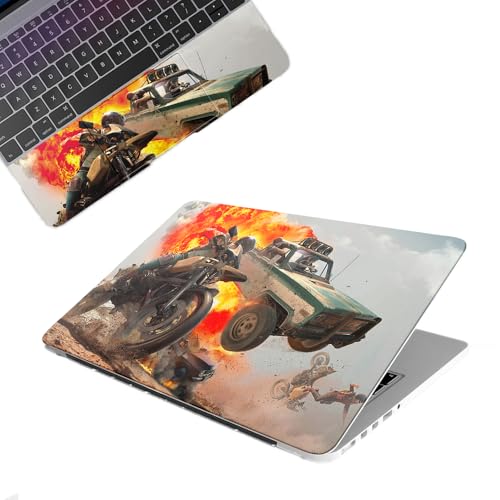 Image of Galaxsia PUBG D2 Top+Wrist Pad Vinyl Laptop Skin /Sticker /Cover Upto 15.6 Inches Laptops Laminated-Removable-HD Quality Compatible for Hp-Dell-Sony-Lenovo-Asus etc.(15x10 Inches)