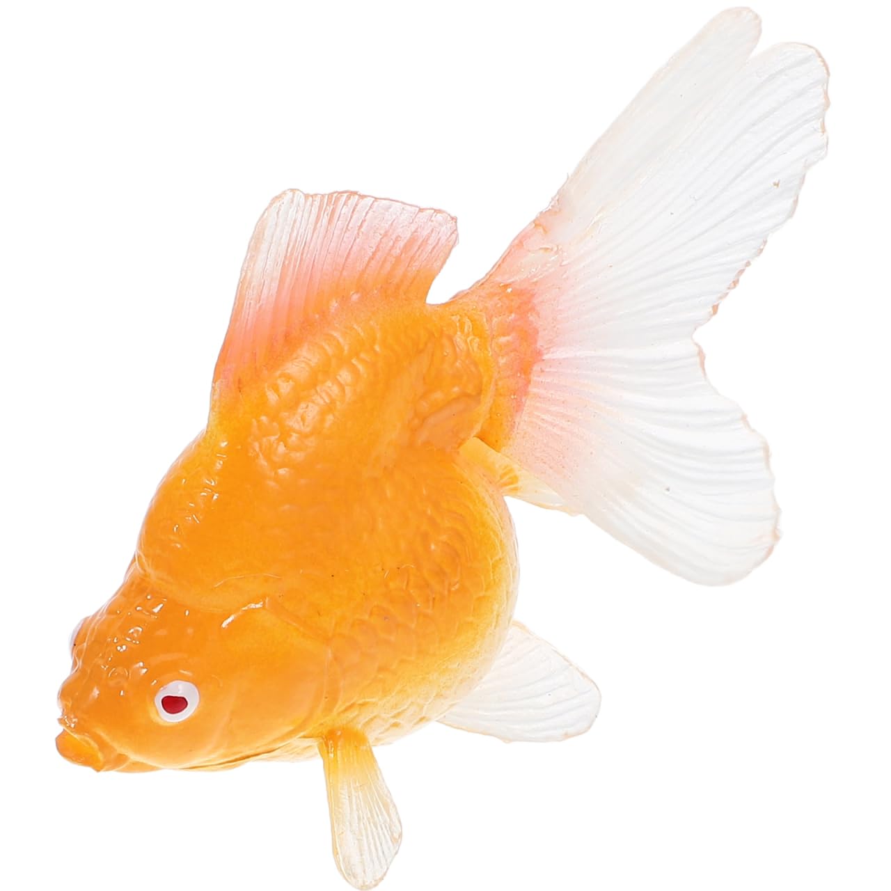 Vaguelly Simulated Goldfish Model - Miniature Plastic Fish Figurine for Tabletop Garden Dollhouse and Cake Decoration