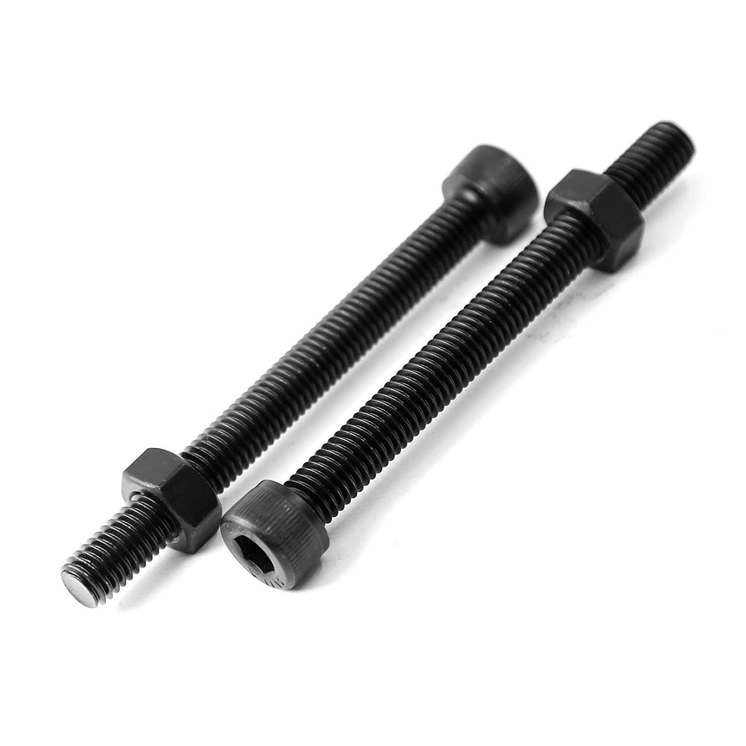M8 x 80mm 8 Juegos de Tornillos y Tuercas Combinada Hexagonal Tornillo Negros Acero al Carbono de 12,9 Grados