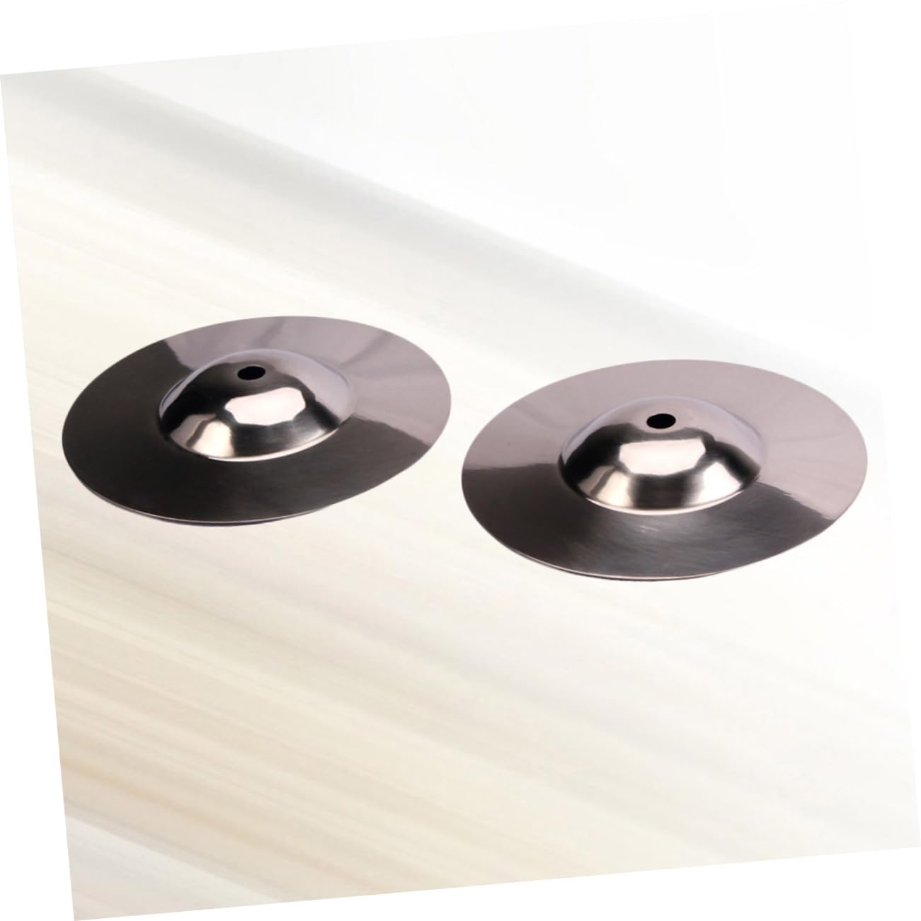 ULDIGI Silver Symbol Instrument 2pcs Crash Cymbals Drum Cymbal Set Musical Instrument Accessories