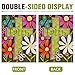 Dyrenson Christian Spring Summer Cross Decorative Garden Flag, Religious Faith Daisy Flower Yard Outside Home Decorations, Seasonal Floral Butterfly Burlap Outdoor Small Decor Double Sided 12 x 18