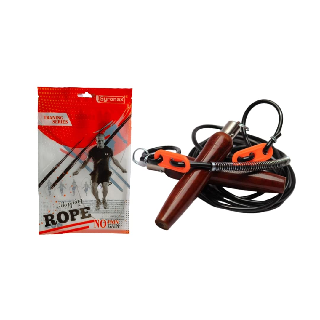 Gyronax Adjustable Vikky Skipping Rope Suitable for Gym, Crossfit, Double Unders, Speed Jumping, Cardio and Weight Loss - for Men and Women, Pack of 1 (B08FM7Z9FY) Amazon Price History, Amazon Price Tracker
