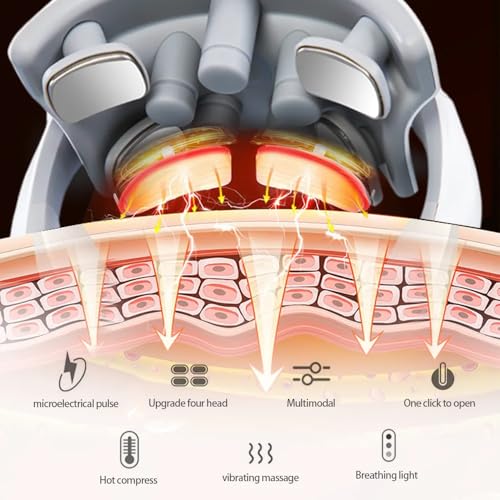 Image of Electric Neck Massager with Heat | Pain Relief Deep Tissue, Intelligent High-End Shiatsu Vibrating Neck Massage | Electric Massager for Neck Relaxation, Wireless Massager for Home and Office (Stanard)