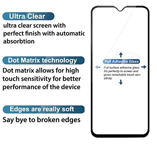 Image of STP FEEL� Tempered Glass Screen Protector Compatible for Samsung Galaxy F12 (6.5 Inch) HD Clear, Bubble-Free, Anti-Scratch Full Protection Durable Tempered Glass (Black, Pack of 1)