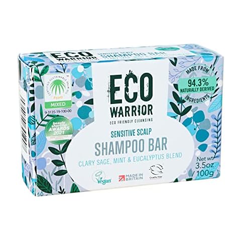 Eco Warrior Sensitive Shampoo Bar with Mint & Eucalyptus Cover