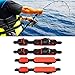 Psdndeww 4Pcs Adjustable Fishing Reels Seats Deck Fishing Rod Telescoping Metal Reels Seats Deck Clip Fitted Wheel Reels Accessory