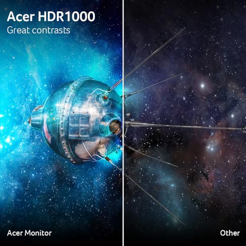 Image of acer Nitro 27 inch WQHD 2560 x 1440 Gaming IPS MiniLED Monitor | AMD FreeSync Premium | 320Hz Refresh Rate | Up to 0.5ms | AdobeRGB 99% | 1 x Display Port 1.4 & 2 x HDMI 2.1 Ports | XV275U F3biipprx