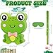 Aoriher Frog Piñata with Stick Blindfold & Confetti - Birthday Party Favors Decorations for Animal Theme Party Supplies Toys Outdoor Games, 15 x 13 x 3.2 Inch