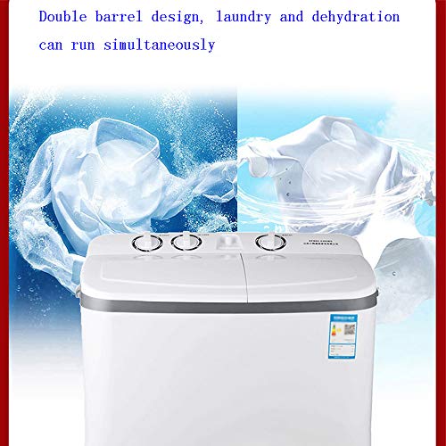 Wasmachine, 8 kg, grote capaciteit, dubbele barrel, kleine drainagemachine, draagbare zwaartekracht, voor thuis, in de… - Image 5