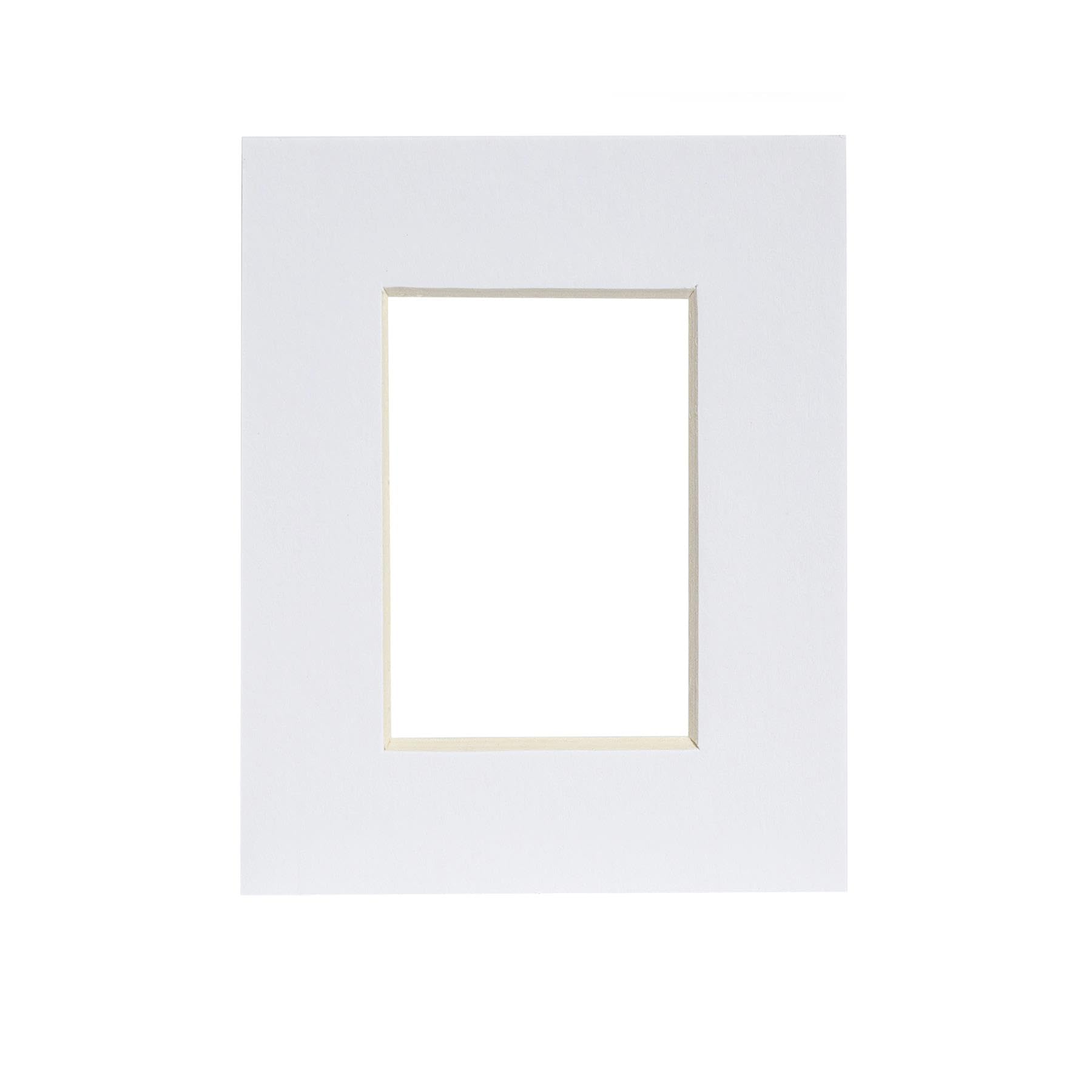 1x White Picture Mount for A4 Shadow Box Frame - Photo Size A5 - Deep Glass Photo Picture Flower Craft Memory Wall Display - By Nicola Spring