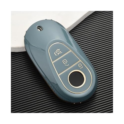 Coque de clé Mercedes en TPU gris, étui de protection pour W206 W223
