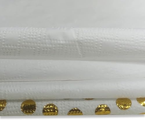 Miniatura 4 de meioro Servilletas desechables de papel de cóctel de 2 capas, con confeti de lunares de lámina de oro rosa para cena, despedida de boda y decoración