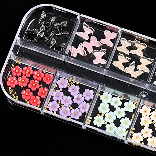 RUNRAYAY 3D Flowers & Butterfly Nail Charms - Image 4