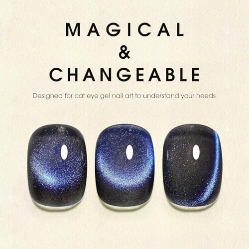 Image of Bolt bee Glitter Cat Eye Nail Gel Polish 9ml Gel Paint Soak Off UV Led | 9D Art Polish Galaxy Magnetic for Nail Designs | LED Soak Off Nail Lacquer Gel Strong Nail Art Magnet For Home Salon-(Purple)