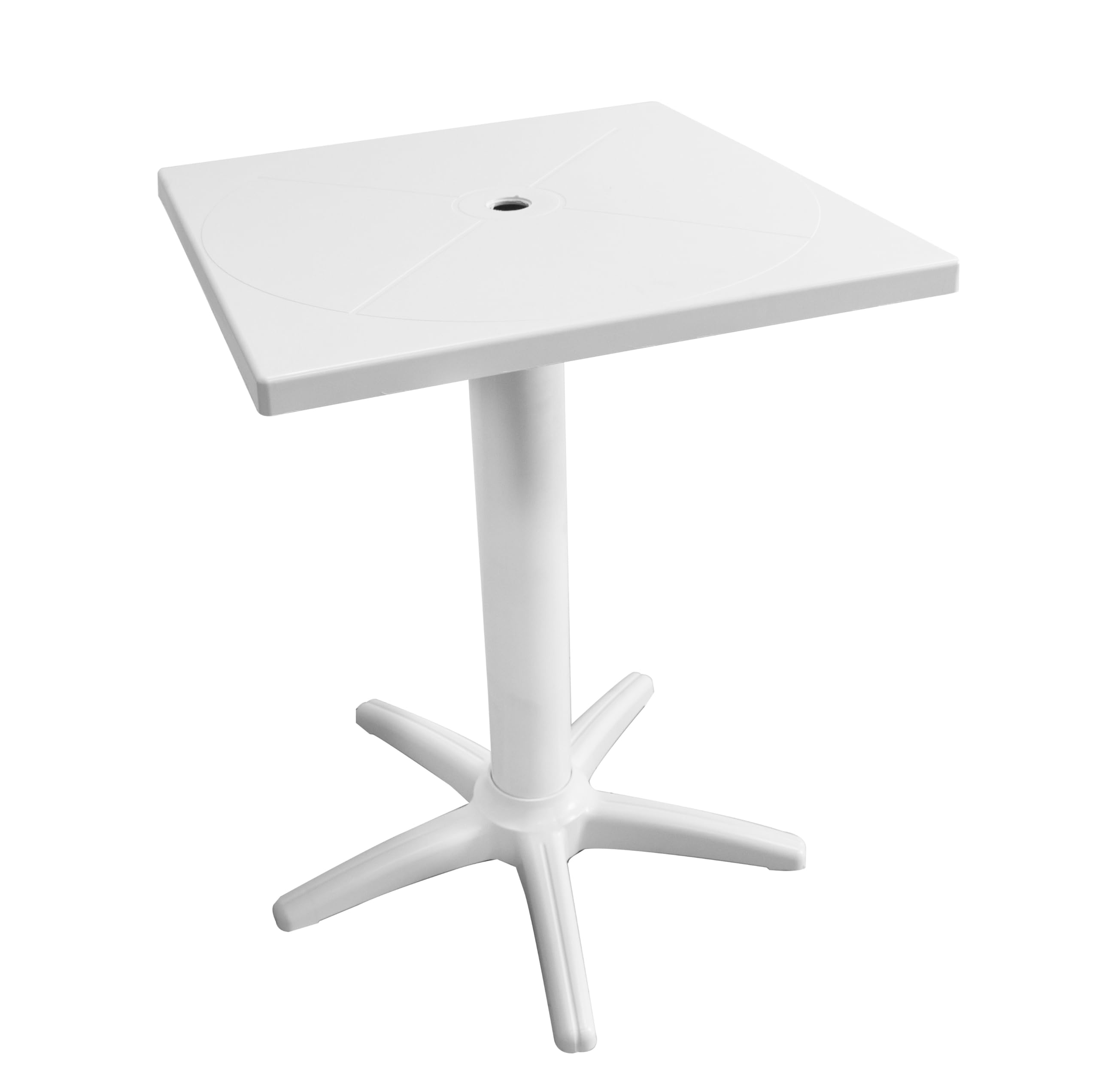GIO'STYLE Tavolo da giardino Giove | Bianco | 60x60 cm | Polipropilene | Made in Italy