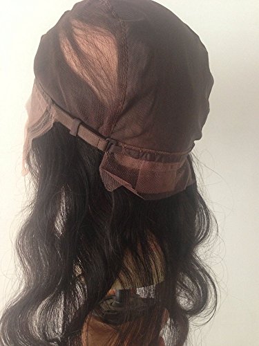 150% Density Body Wave Raw Unprocessed Virgin Indian Remy Human Hair 360 Lace Frontal Natural Black (Hair Length 14")