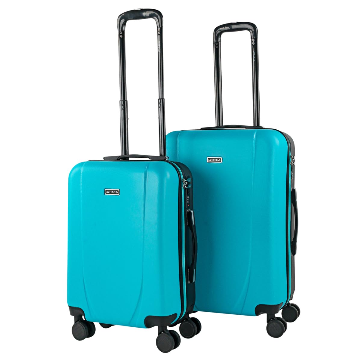 ITACA - Maleta de Cabina 55x40x20 - Maletas De Viaje Cabina Rígidas Trolley con 4 Ruedas Dobles para Avion Ligera Equipaje De Mano Candado de Combinación. Compatible Ryanair, Verde Menta — view 63