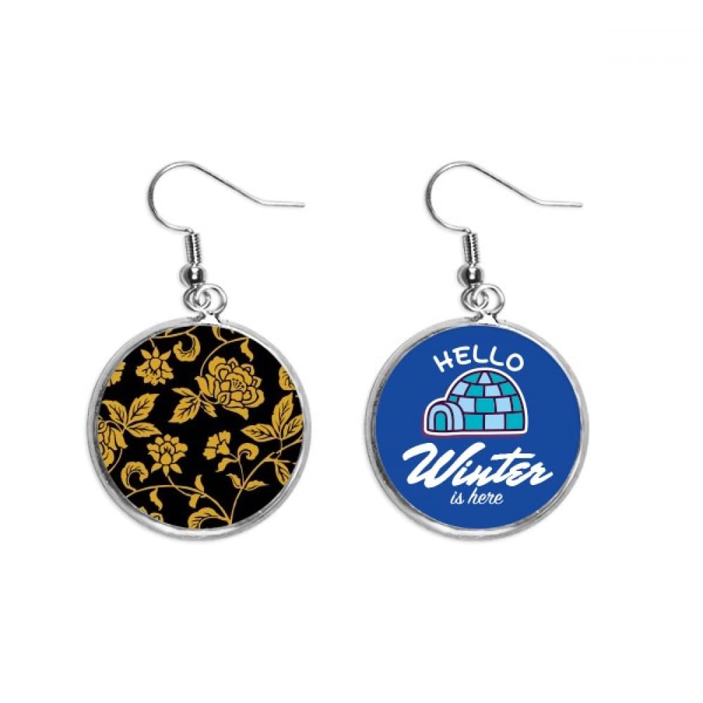 Pendientes de gota estilo chino el regalo ideal de invierno con peonías 5