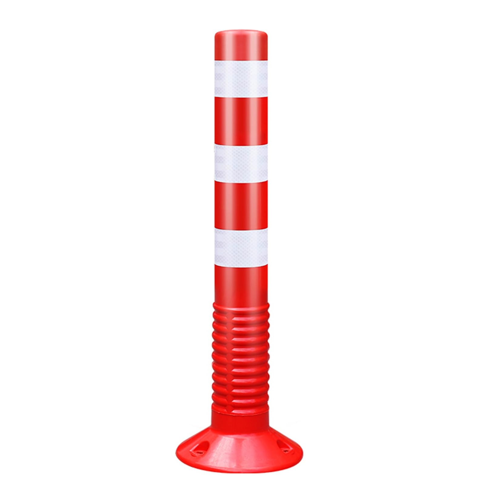 GHHVFEC Reflective Traffic Cones with Removable Base Traffic Guide Posts Safety Bollards for Parking Garage Use and Sturdy Road Markers