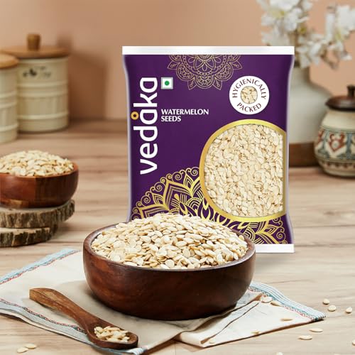 Image of Amazon Brand - Vedaka Raw Watermelon Seeds | 100 G | Seeds for Snacking | Gluten-Free | Tarbuj Beej