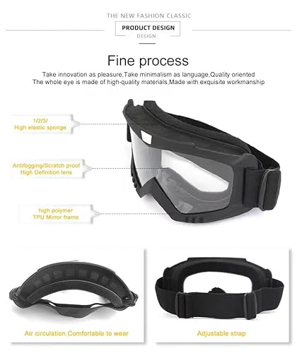 image for 通用 Ski Goggles - Over Glasses Ski/Snowboard Goggles for Men, Women