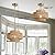 InterMaka 12.4” Boho Rattan Chandelier Light Fixture, 1-Light Hand Woven Pendant Light Fixture Farmhouse Rustic Hanging Lamp for Kitchen Island Bedroom, Dining Room, Living Room, Entryway, Foyer