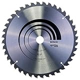 Resultado de corte: 2 Bosch 2 608 640 440 - Hoja de sierra circular Optiline Wood - 305 x 30 x 2,5 mm, 40 (pack de 1)