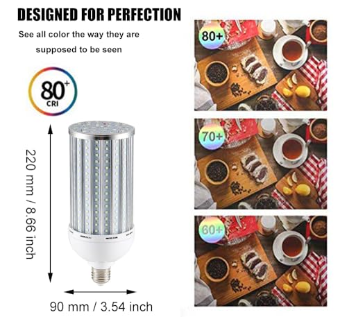 Ampoule LED Maïs E27 60W avec éclairage puissant 360 degrés 6000 lumens - 2