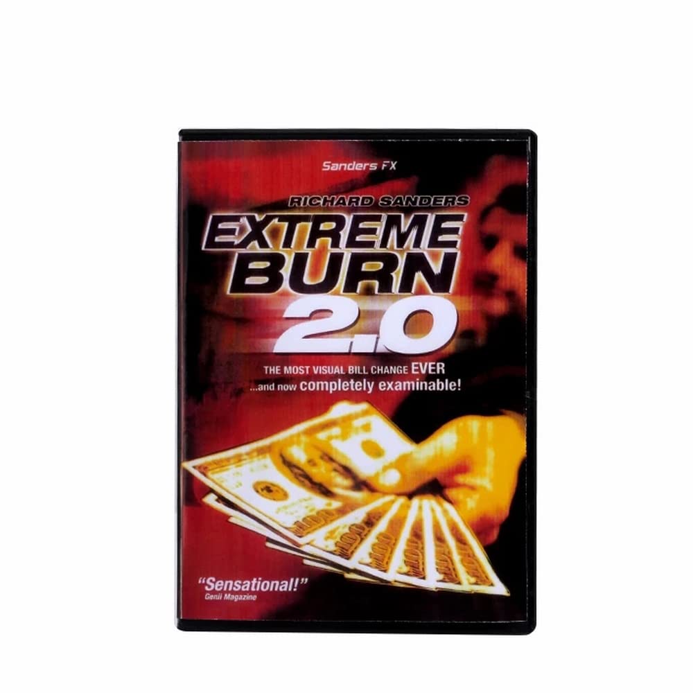 ZQION Extreme Burn 2.0 Money Magic Tricks Magic Gimmicks Comedy Props Close Up Stage Magic Illusions Mentalism