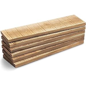 Bright Creations 6 Pack Rustic Style Weathered Reclaimed Wood Bundle – Wood Board for Crafts, Homemade Shelves, DIY Projects, and Home Decor