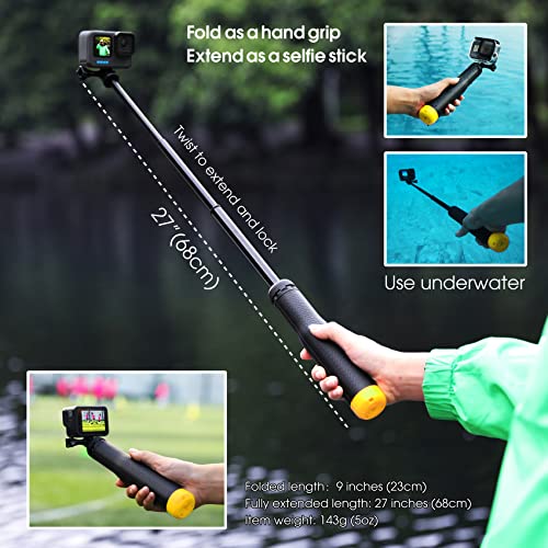 image for SOONSUN 4in1 Floating Selfie Stick Hand Grip Tripod for GoPro Hero 13 