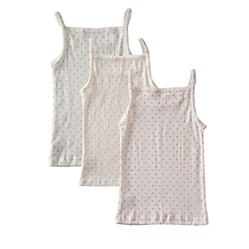 benetia Girls' Soft Cotton Undershirts 3-Pack2