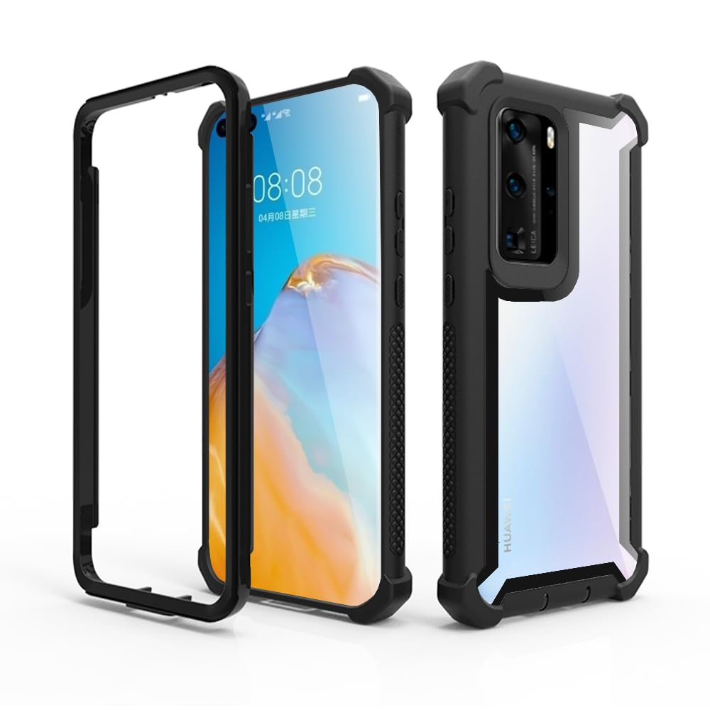 Asuwish Phone Case for Huawei P40 Pro Cover Rugged Shockproof Hard Drop Proof Full Body Protective Heavy Duty Hybrid Mobile Dual Layer Cell