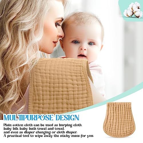 Image of Frienda 6 Pack Muslin Burp Cloths Baby 20x9'', Cute Colors | Extra Large Girl Burp Cloths, Absorbent and Soft Burp Cloths for Boys