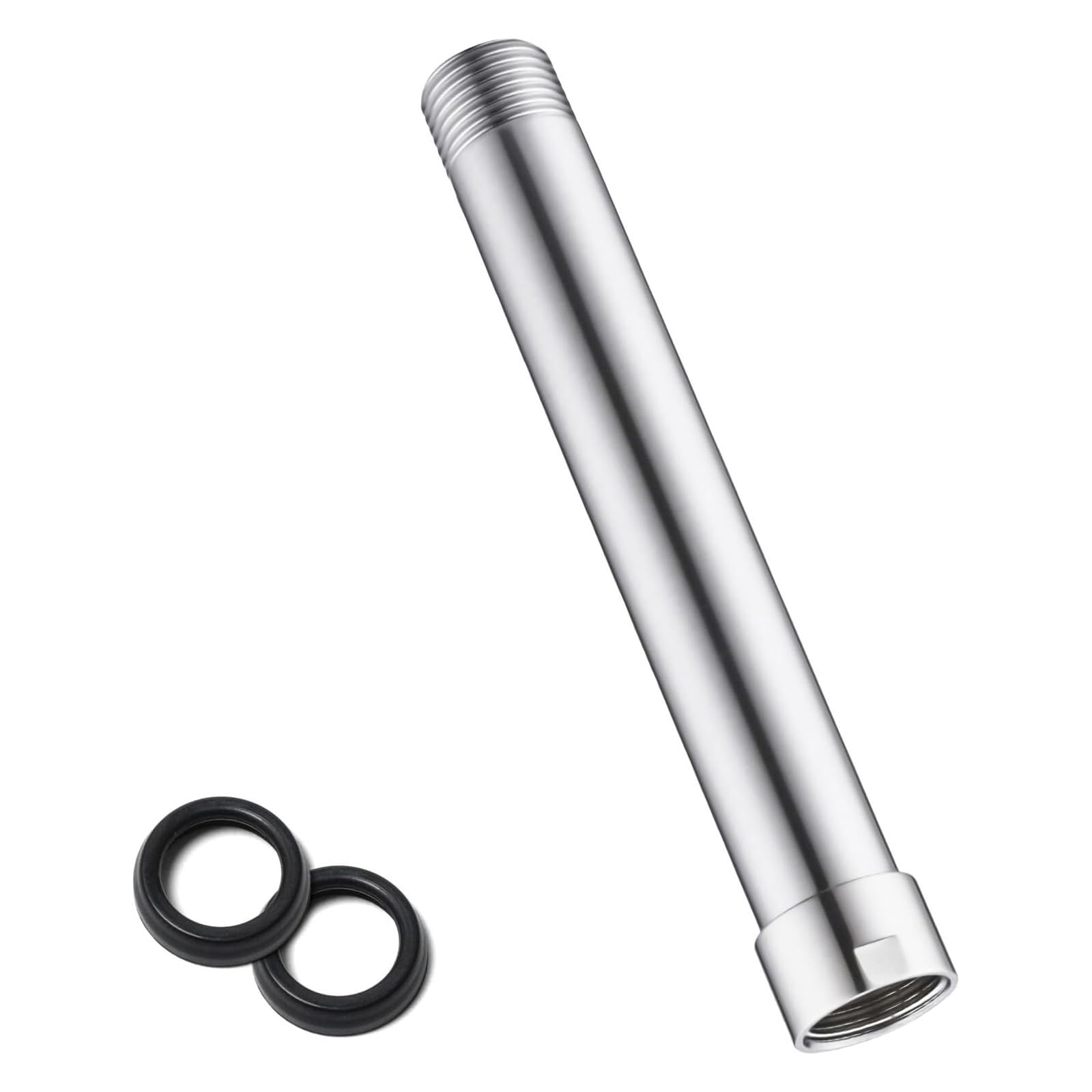 Shower Extension Pipe Extend Tube Shower Extender Extend Pipe Round Showers Head Extension Rod Enduring Tube Bathroom Accessories