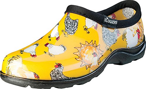 Women's Waterproof Garden Shoe, Chicken Daffodil Yellow, Size 9