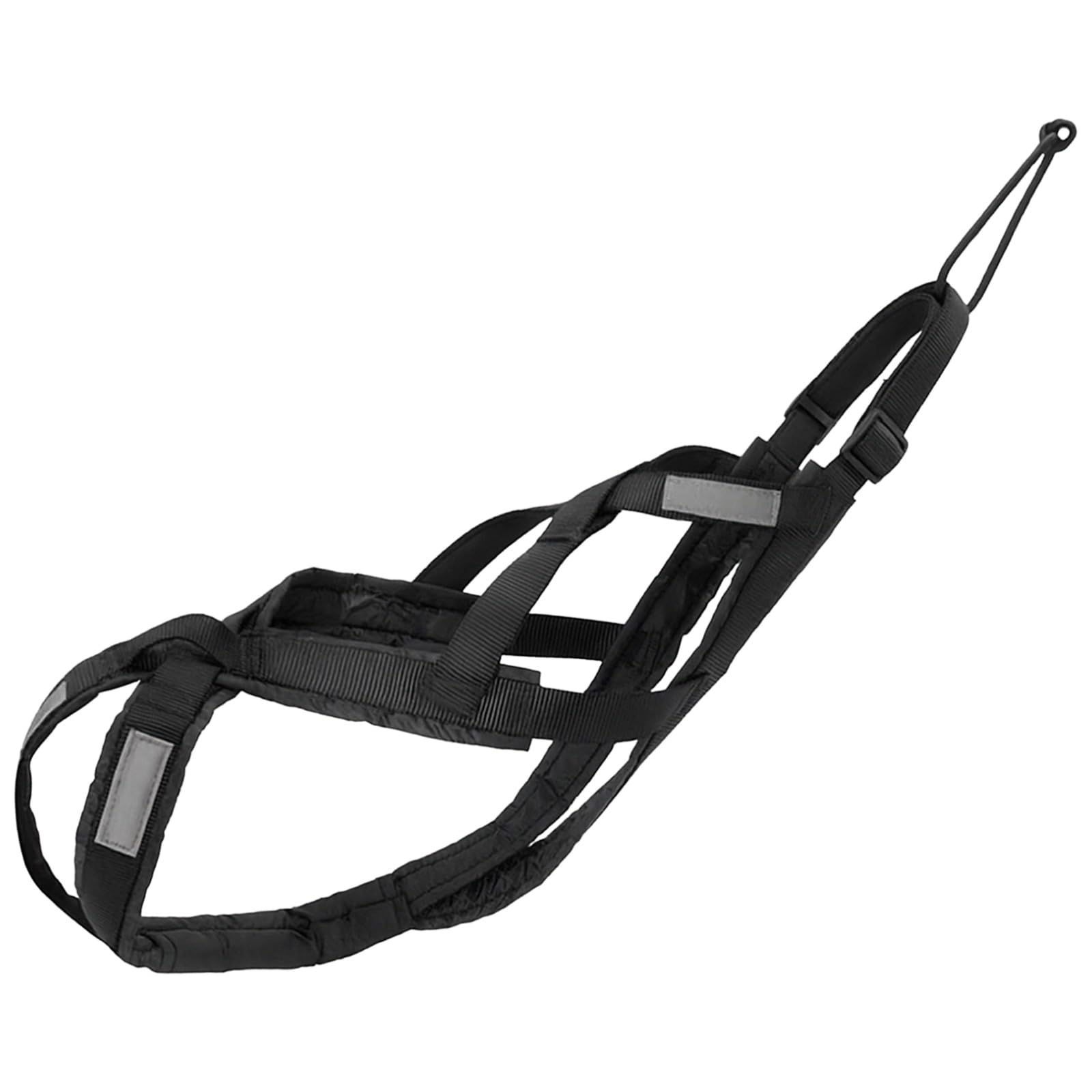 Generisch Arnés para perros medianos y grandes, diseño de espalda en X, acolchado reflectante, para esquí, bikejöring, canicross, resistente al agua, negro, L