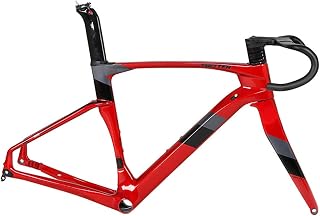 Carbon Fiber 700C Road Bike Frameset Disc Brake Off-Road Racing Hidden Routing 45/48/51/54CM Thru Axle With Front Fork And Integrated Handlebar
