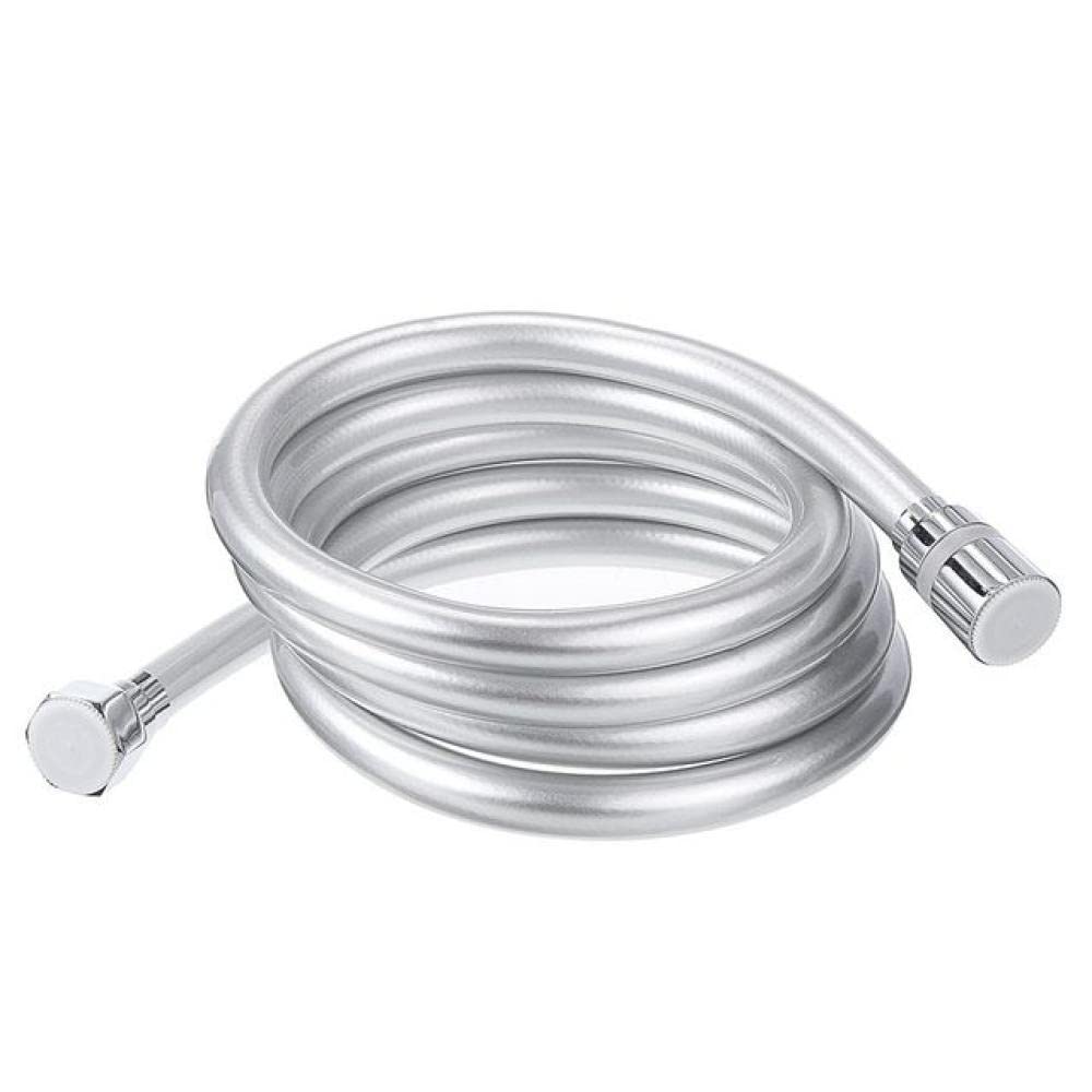 Manguera de ducha flexible de PVC de 2 m de alta presión con diseño antitorceduras, compatible con cabezales de ducha y bañeras de mano, fácil de instalar