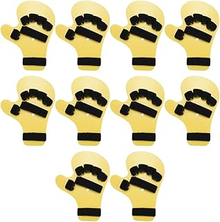 dissot 10X Finger Orthotics Trazo del Diapasón Férula de Mano Soporte de Entrenamiento para Ambas Manos