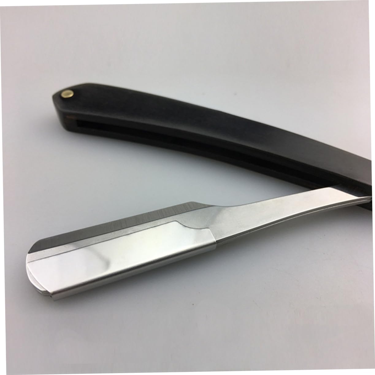 FOMIYES 2 Pz rasoio manuale per uomo rasoio portatile shaver face razor vintage da barba in metallo manuale sicuro sicuro da uomo Coltello peloso Bambù